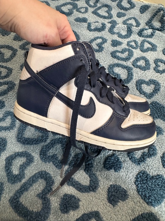 Nike Other - Nike Dunk High Kids Size 1 VGUC navy